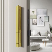 캠핑카 카라반 용품 부품 보이지 않는 마그네틱 도어 잠금 숨겨진 문 침실 배경 벽 다크 마운트 블랙 단면 장치 부속품 악세서리, 4.Bright gold