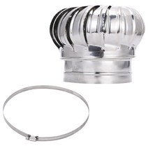 벤츄레이터 300mm 회전식 무동력 흡출기 벤츄레이타 벤츄레타 가스배출기, 클램프를 보내는 304 스테인레스 스틸 150mm