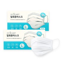 마이원카트 일회용 마스크 50매x2[국내제작], 없음