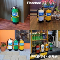 디자인소화기 그린 3.3kg 소화기3.3 축압식 분말 ABC