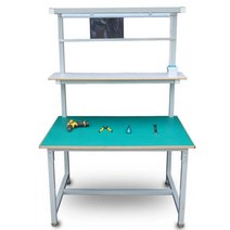 조명정전기방지작업대 공장검사작업대 수리 테이블, 오렌지 레드 200x80x122 더블 레이어