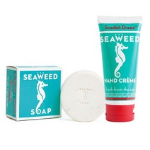 Swedish Dream 해초 핸드 앤 바디 크림이 있는 해초 비누 바