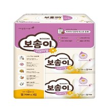 보솜이 카모마일 프리미엄 아기물티슈 캡형 70매 3팩(평량 60gsm), 보솜이 카모마일 아기물티슈 캡
