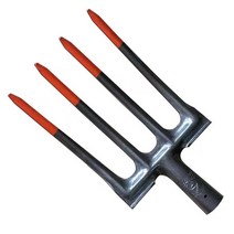 로타리삽 고구마 괭이 땅뒤집기 쟁기 파기, T자형 핸들 (5포크)