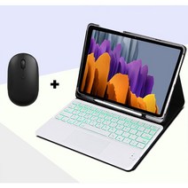 갤럭시탭S7 FE 갤럭시탭S8 플러스 탭S6 라이트 탭A8 LED터치패드키보드+블루투스마우스 세트상품 블루투스 키보드 케이스, 갤럭시탭S8 11형, LED터치패드키보드케이스+블루투스마우스, 검정