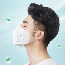 마스크 공기 순환 장치 Cool Fit 쿨핏 / 답답한 마스크 착용을 쾌적하게 쿨핏 [마스크 써큘레이터 쿨핏], White
