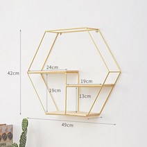 가정용 꾸미기 조화 원룸 썬캐쳐 투룸 홈 음식점 식물 행잉 플랜트 인테리어 감성, 황금색 육각형 벌집