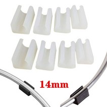가구부품 부속자재 10Pcs 의자 다리 팁 캡 U 형 고무 가구 발 테이블 끝 커버 바닥 보호기, [10] White-14mm