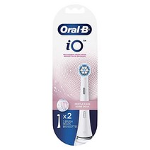 오랄비 iO 시리즈 9 전동칫솔 with 3 교체 브러쉬 헤드s 블랙 Onyx, Gentle Care Refills (2ct)_Whit