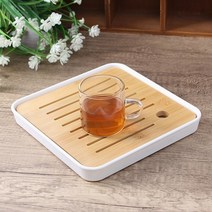 네츄럴 대나무 티트레이 전통 차판 퇴수기, 1개