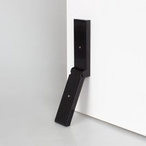 국산 무타공 자석 도어스토퍼 현관문 말발굽, 무타공 블랙