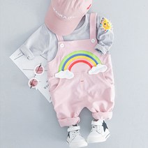 앨리홈 레인보우멜빵셋트