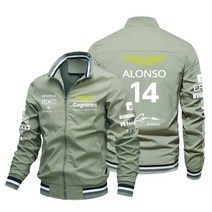 2023 애스턴 마틴 포뮬러 원 F1 자켓 AM14 Fernando Alonso Jack Van F1 레이싱 자켓 오토바이 사이클링 유니폼 자켓, 03 lv se_04 L, 1개
