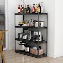 이마트 트레이더스 코스트코 고릴라랙 창고렉 선반 4층 금속, 실버 블랙 4단 80X40x103