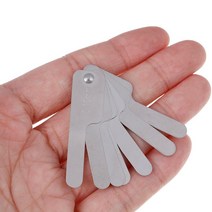 1pcs 0.1-0.5mm 스테인레스 스틸 필러 게이지 눈금자 스테인레스 스틸 치과 교정 치과 근위 법랑질 감소 게이지 눈금자, 단일옵션