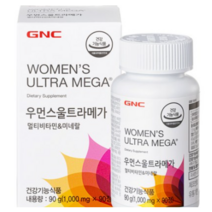 GNC 우먼스 울트라 메가 멀티 비타민앤 미네랄 90정, 2개
