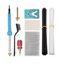 용접키트 Plastic Welder Kit 80W Car Welding Repair For Bumper Kayak Solder Rework Station Heat Tool, [01] Photo color, 1개