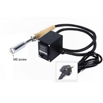 날인기 불박기 생산날짜 유통기한 자동 인쇄기 BAVER Leathercraft Wood 로고 스탬프 브랜딩 스탬핑 기계, 04 UK Plug 230V