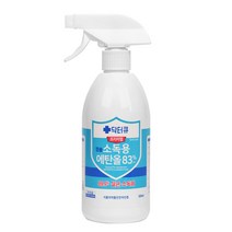 닥터큐 소독스프레이 살균소독제 500ml (에탄올 83%), 단품