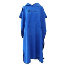 [디플리 Deeply] 다이빙 판초 타월, 블루, 1개