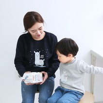 쥬스토리 가족티 기모 맨투맨 홀리졸리