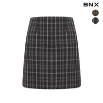 비엔엑스 타탄 체크 미니 스커트