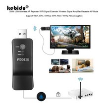 Kebidu-2.4GHz 300Mbps USB RJ45 Wifi 범위 늘리기 무선 TV 네트워크 리피터 어댑터 WPS 삼성 LG 소니 hdtv용