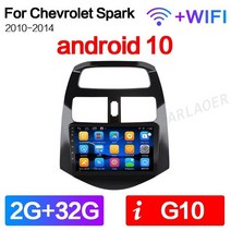 Carlaoer 자동차 차량용 카 오디오 HUD 내비게이션 안드로이드 10.0 시보레 스파크 2010 2011 2012 2013 2014 라디오 멀티미디어 비디오 플레이어 GPS, [01] 8227L 1G 16G
