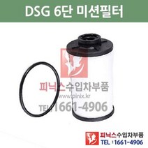 폭스바겐 뉴 파사트 2.0 TDI DSG 6단 미션오일필터 + 가스켓 세트 교환 05/3~10/11 P015614, DSG 6단필터+가스켓