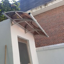캐노픽스 550 X 3000 비가림시설 어닝만들기 수동어닝 창문 차양 야외보관함 접이식어닝, 브라운렉산 검정 브라켓 검정 바