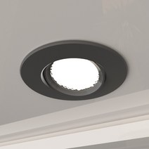 나스필 LED MR16 3인치 7W 회전형 매입등 할로겐램프, 블랙, 30개