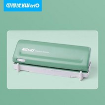 30공 타공기 KWtrio 6 홀 펀칭기 조정 가능한 DIY 종이 구멍 펀치 A4 A5 A, green