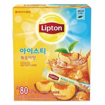 맛있는립톤 복숭아맛 아이스티 14g 80개입 음료수사무실 대용량 업소용 식당용 간식 소스, 상세페이지 참조
