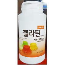 업소용 식당 식자재 재료 삼미 젤라틴가루 420g 익스트랙 커리 케이크만들기 제빵 머랭만들기, 1, 본상품선택