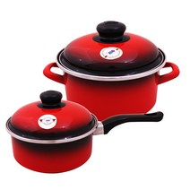 ELO 법랑냄비 2종세트 3종 4종 5종세트, 14.편수18cm+높은형16cm