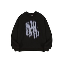 슬로우애시드 블러리 로고 맨투맨 스웨트셔츠 블랙 BLURRY LOGO 스웻셔츠 맨투맨S