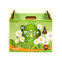 국내산 흰 민들레 즙 추출액 1박스 100ml 60팩 위에좋은 기관지 감기 목감기 건강즙