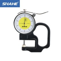 테스터 미터법 두께 게이지 다이얼 가죽 측정기 정밀 0.01mm 0-10mm, 한개옵션0