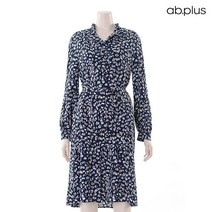 에이비플러스 ab.plus 호피도트 허리끈 플리츠 원피스 (LSU1OO14A)