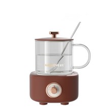 약탕기 차탕기 중탕기 홍삼만들기 400ml 전기 주전자 분할 건강 보존 냄비 미니 스튜 컵 삶은 물 난방 사무, 03 brown_02 UK