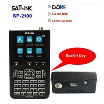 위성 TV 수신기 Satlink sp-2100 hd sat 파인더 dvb ss2 satfinder mpeg-24 3.5 인치 lcd 화면이있는 디지털 파인더 미터 pk ws, 블랙라이트와 함께, 미국 플러그
