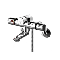 로얄앤컴퍼니 로얄토토샤워기 공중용샤워기 RBT920 자폐방식 자동온도조절 좌식샤워수전 - 토수구 있음, 1세트