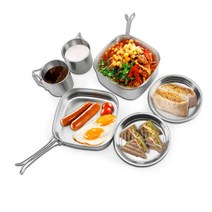커플등산 간편요리 2인용 스텐식기 세트 강캠핑 라면코펠 캠퍼 그립감 백패킹 솔캠789735 e2