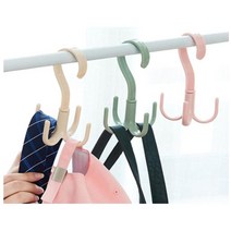 타이걸이 모자걸이 드레스룸 벨트수납 옷장부속 예쁜, 2회전소품걸이-핑크 (9,999개)