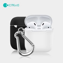 COTEetCl TPU 케이스+버클+스트랩 3set 이어팟 범퍼 실리콘 케이스, 쿠팡 TPU케이스_투명핑크(스티커증정)