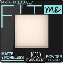 Maybelline New York Fit Me Matte + 포어리스 파우더 메이크업 반투명 8.2g(0.3온스) 1팩 335973, Translucent