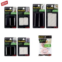 [RA㏓] 3M 스카치 일반형 탈부착 테이프 2.5X9cm 2쌍 화이트 탈테이프 벨크로 인테리어용 찍찍이 찍찍이탈 산업용 크로 소품 ▷_§Ea, 《본상품》