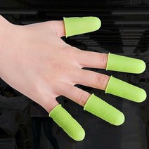 위생 손가락골무 핑거커버 손가락골무 손가락보호골무 핑거코트 라텍스골무 손가락보호 손가락장갑 골무, 그린-3p