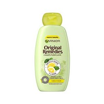 유럽 부드러운 클레이와 레몬이 함유된 Garnier Original Remedies 샴푸 지성 모발용 300ml 헤어케어