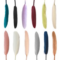 (주)아트인 다운톤 거위 깃털(미니-30개), 살구